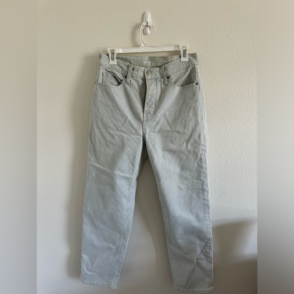 Old Navy Striped Gray Jeans